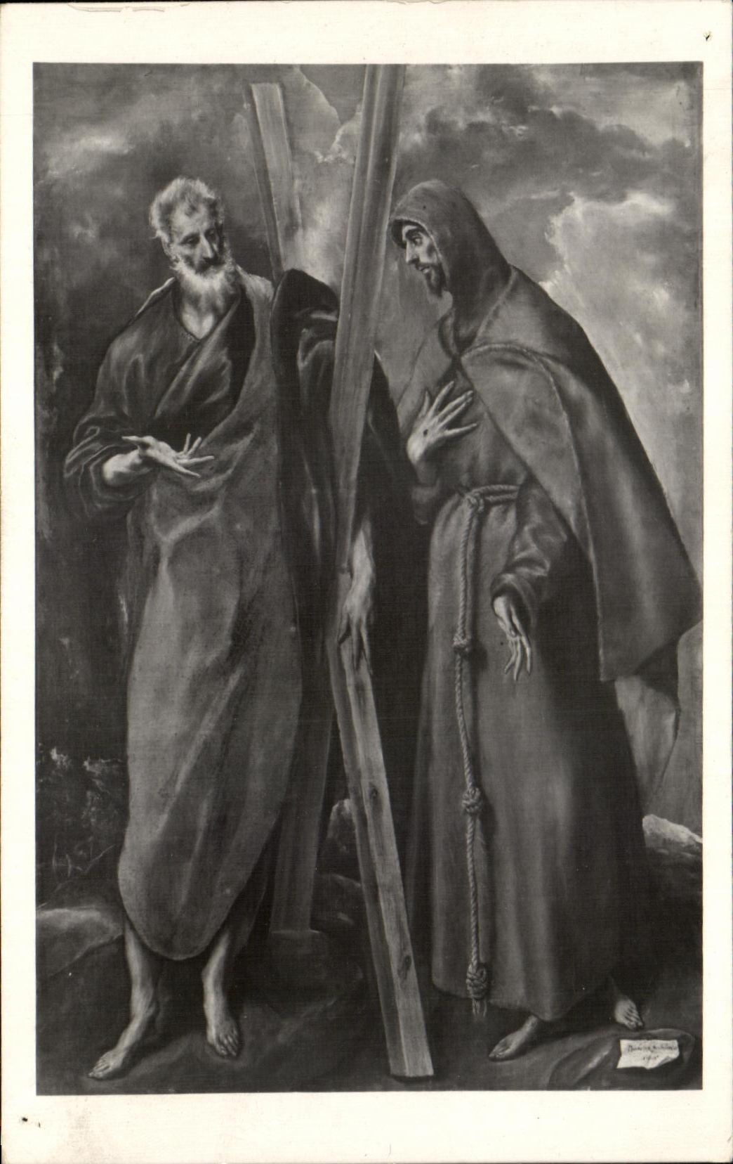 CPA Greco San Andro y San Francisco Museo del Prado Madrid