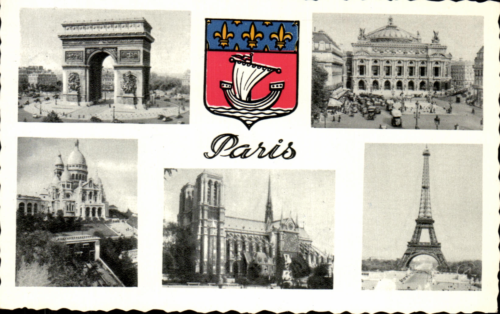 Paris — Wichtige Orte — unbekannter Verlag, Seriennummer nicht sichtbar