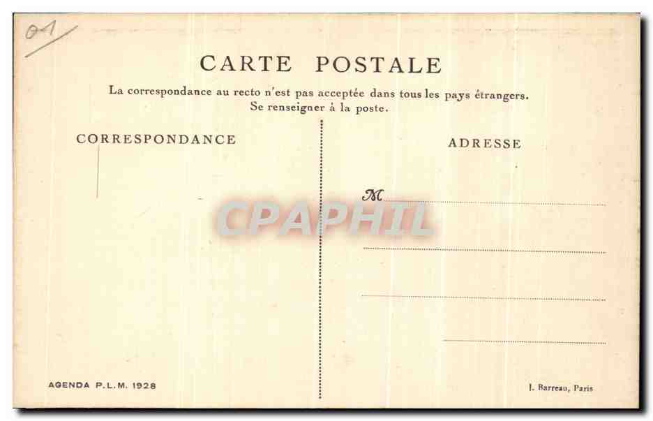CPA Bourg En Bresse Eglise De Brou Tombeau De Marguerite De Bourbon — Verso