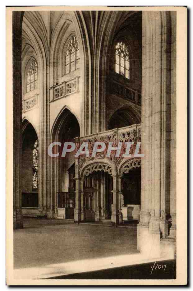 CPA Bourg Eglise de Brou La Nef