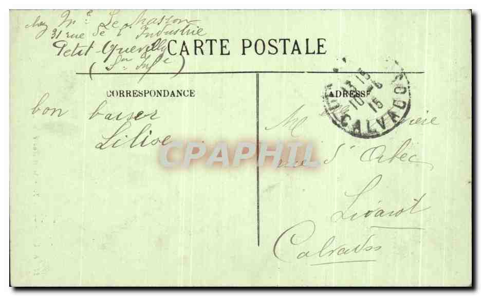 CPA Rouen La Tour Saint Andre — Verso