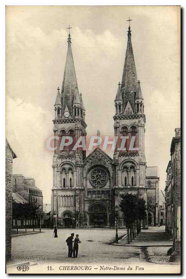CPA Cherbourg Notre Dame Du Vau