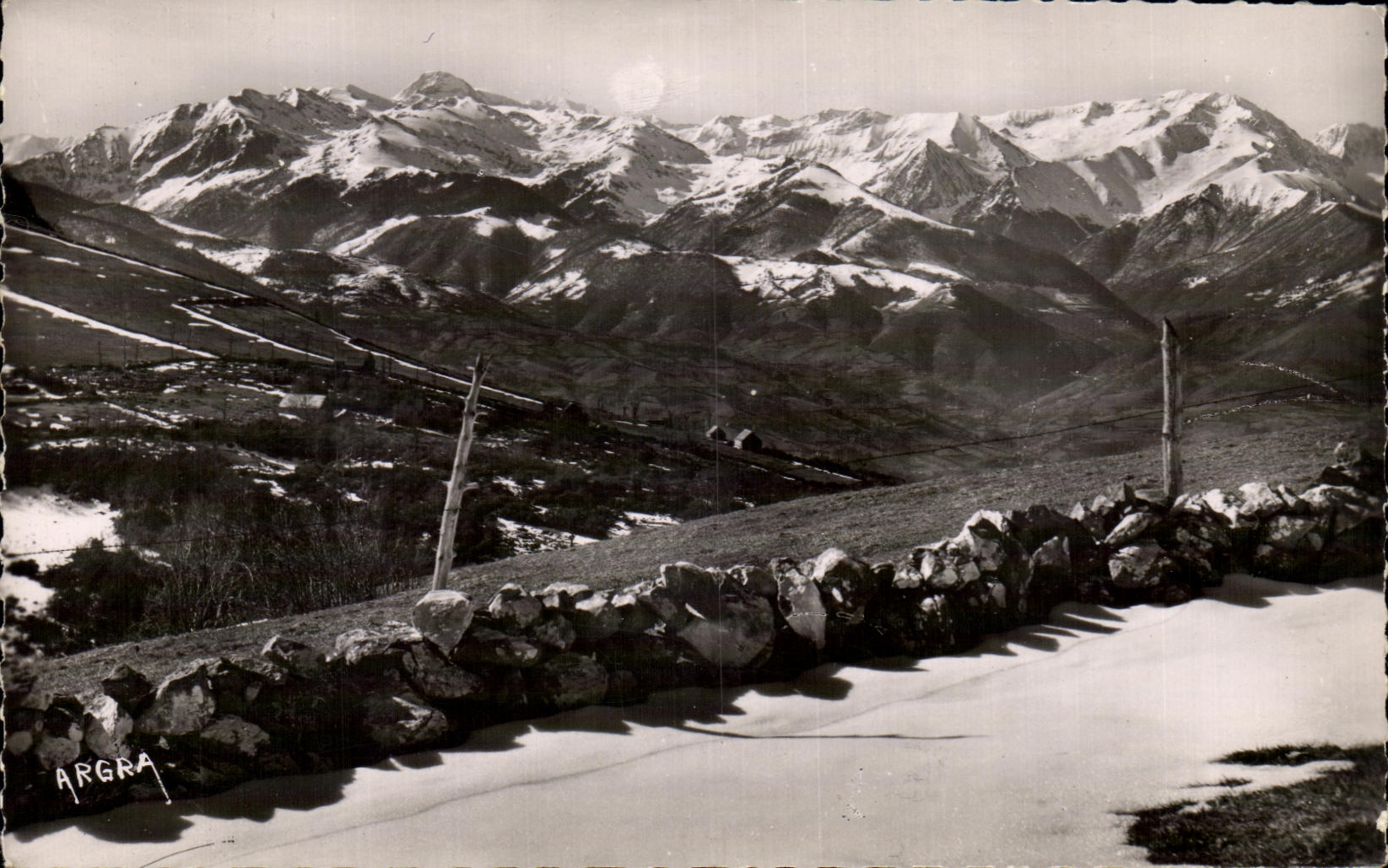 CPA Salies Du Salat Sommets Pyreneens Vus des Hauteurs De Salies A Gauche Le Montvalier
