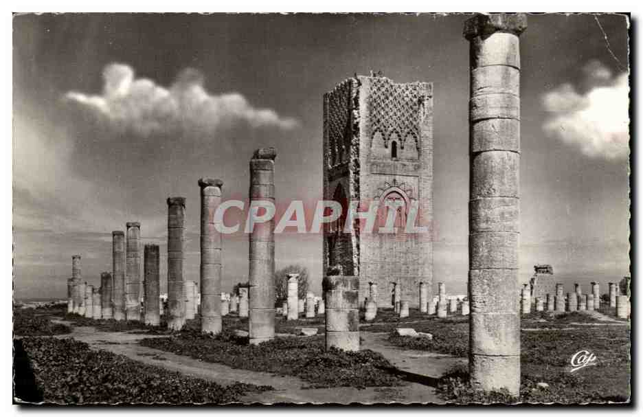 CPA Rabat La Tour Hassan Au Milieu Des Ruines