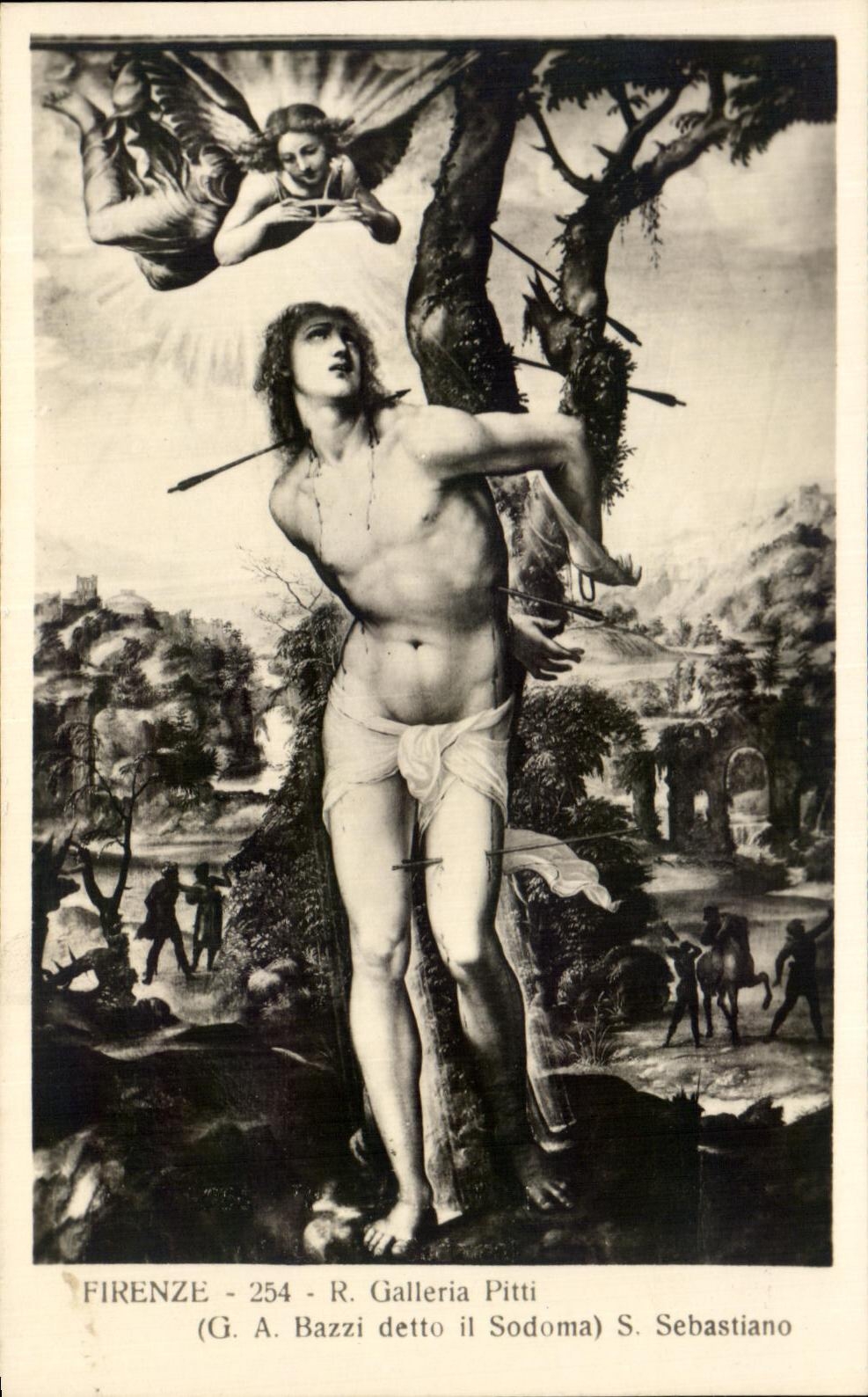 CPA Firenze Galleria Pitti Bazzi detto il Sodoma S Sebastiano