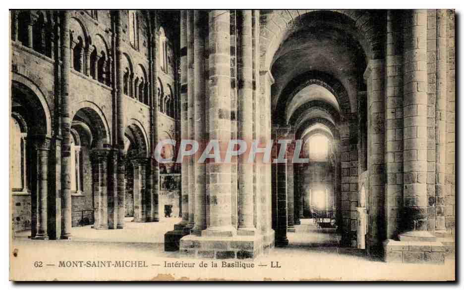 Mont-Saint-Michel — Intérieur de la Basilique — LL