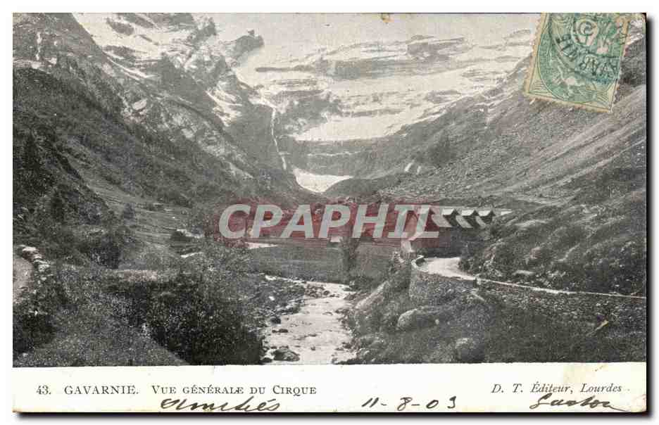 Gavarnie — Vue générale du Cirque — D. T. Éditeur, Lourdes