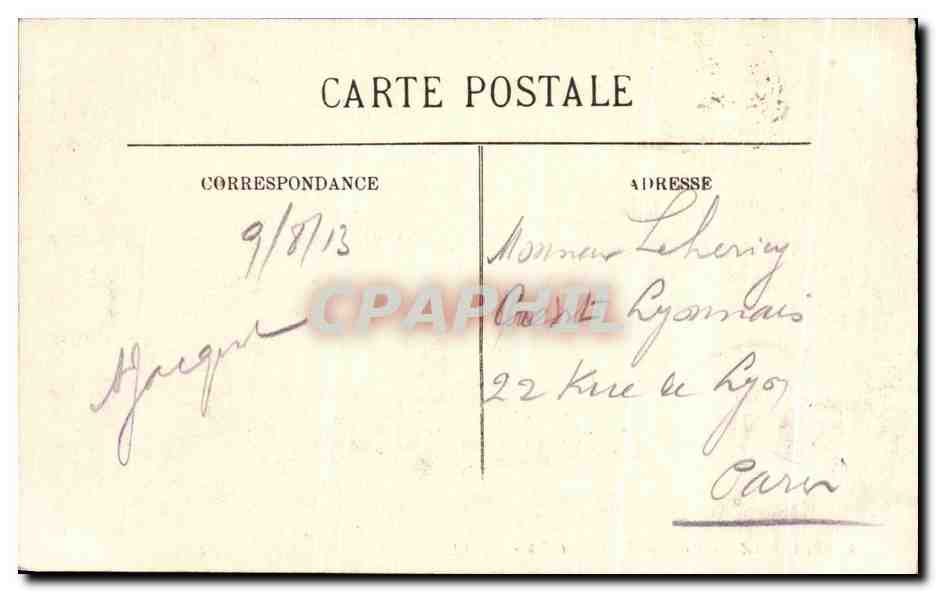 CPA Biarritz Vue Generale Prise Du Phare — Verso