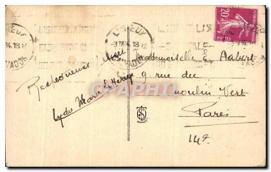 CPA Sainte Thrrese De L'Enfant Jesus En Premiere Communiante — Rückseite