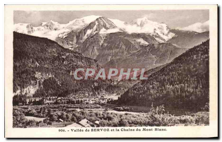 Vallée de SERVOZ et la Chaîne du Mont-Blanc — 906 — L. Morand, Haute-Savoie