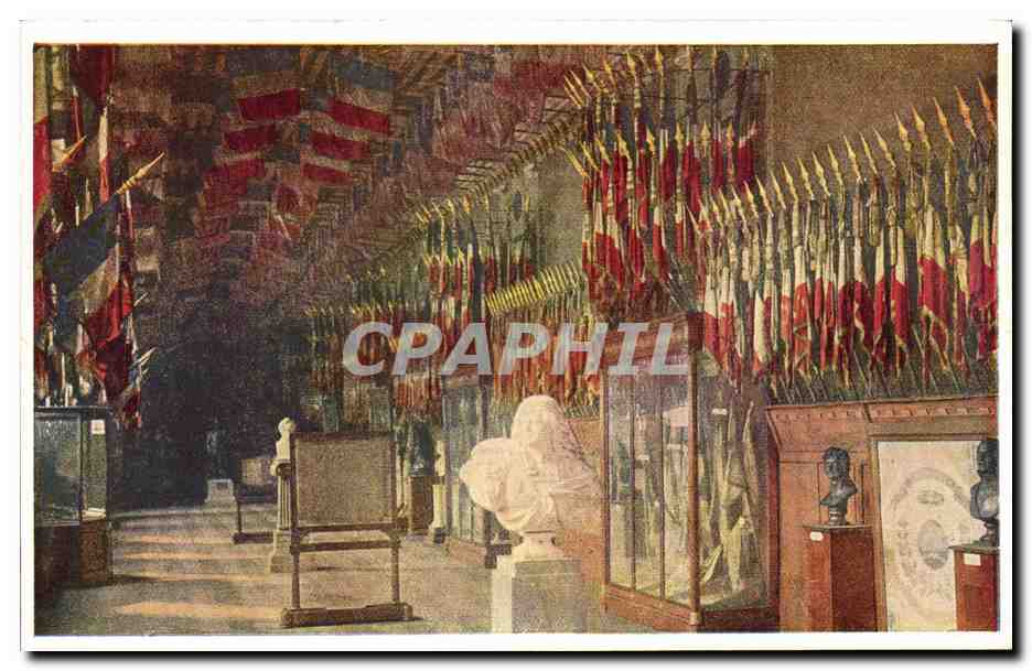 CPA Hotel Des Invalides La Salle des Drapeaux Militaria