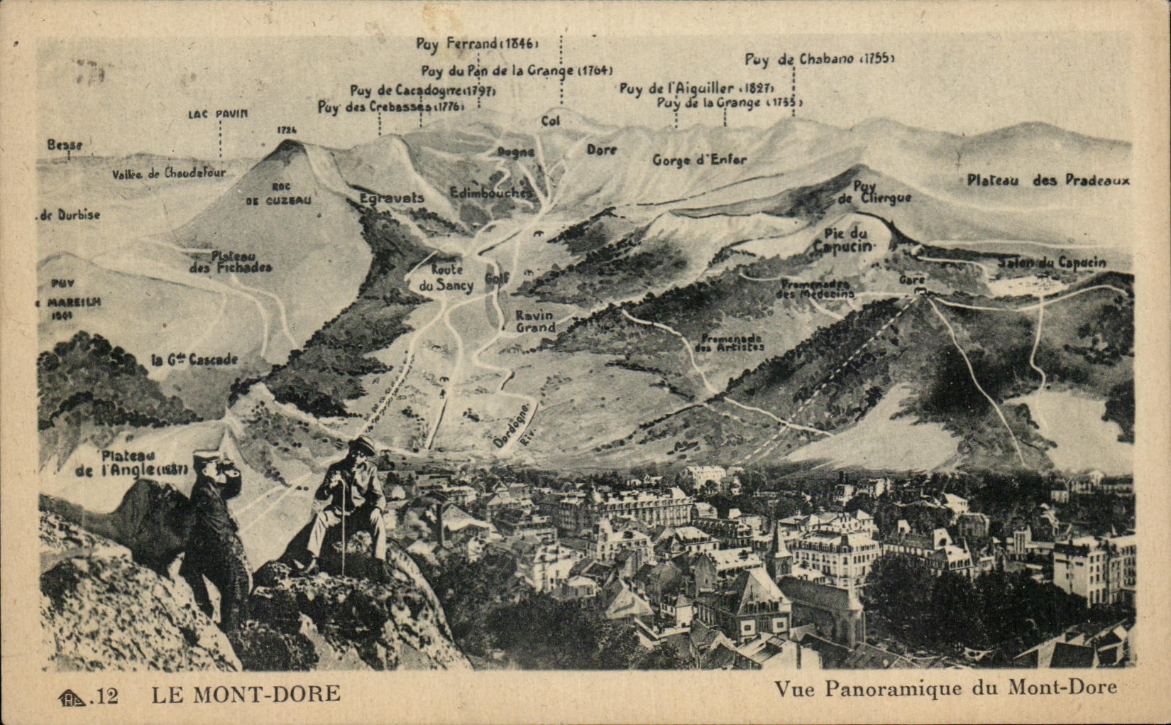 CPA Le Mont Dore Vue Panoramique du Mont Dore