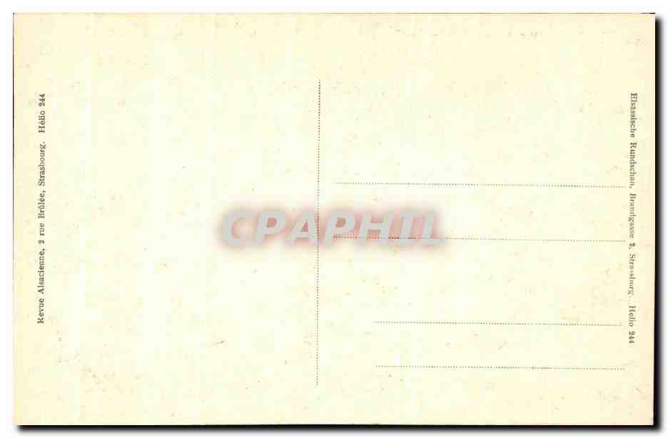 CPA Cahedrale De Strasbourg Grand Portail — Verso