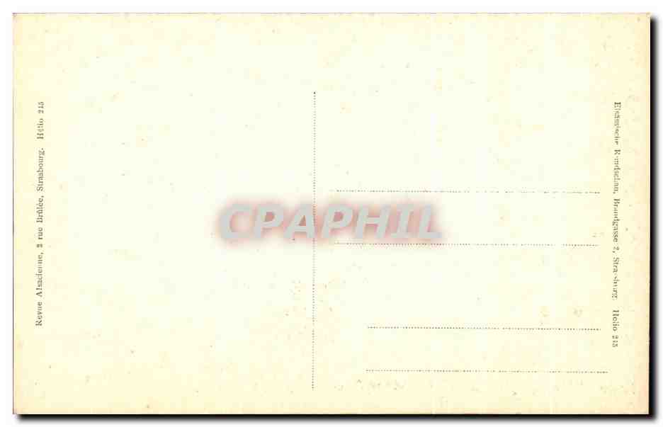 CPA Cahedrale De Strasbourg Portail De Gauche — Verso