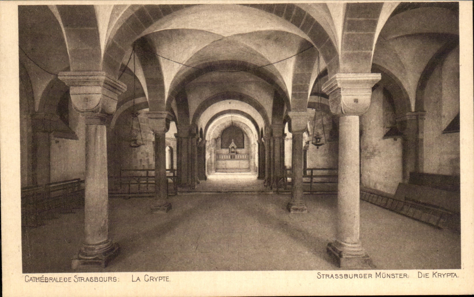 CPA Cathedrale De Strasbourg La Crypte