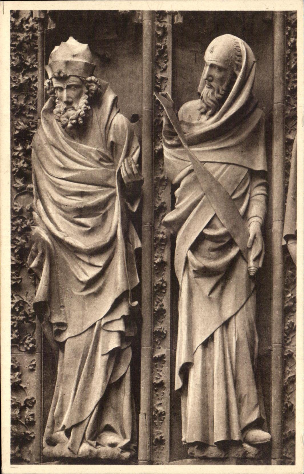CPA Cathedrale De Strasbourg Les prophetes du grand portail