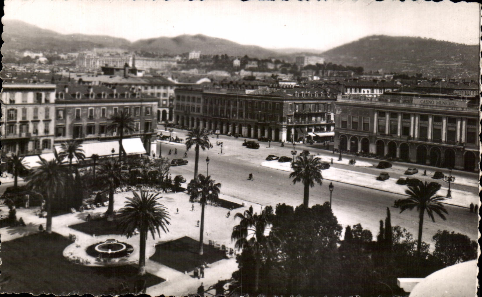 CPA Cote D'Azur Nice Casino Municipal Place Massena Et Jardin Albert