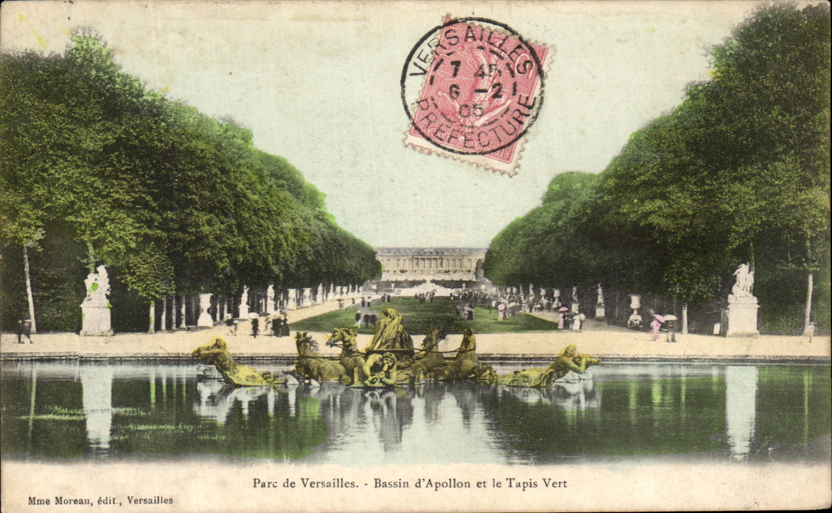 Schlosspark Versailles - Bassin d'Apollon und der Grün Teppich — Mme Moreau, Verlag, Versailles