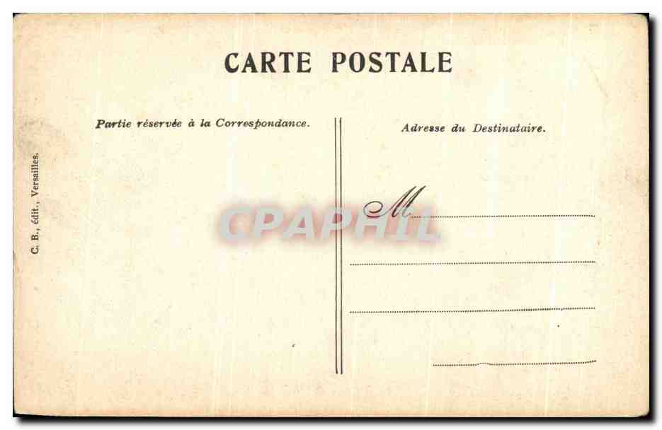 CPA Versailles Le Bassin De Neptune Grandes Eaux — Verso