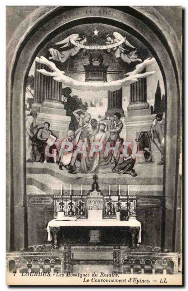 CPA Lourdes Les Mosaiques du Rosaire Le Couronnement d'Epines