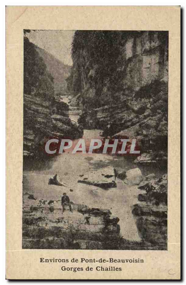 Gorges de Chailles — Environs de Pont-de-Beauvoisin — Imprimerie Ph. Rajon, Pont-de-Beauvoisin
