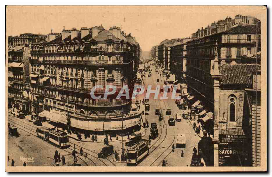 CPA Marseille Quai du Port Rue de la Republique