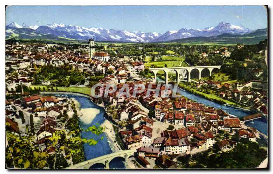 CPA Fribourg Vue Generale