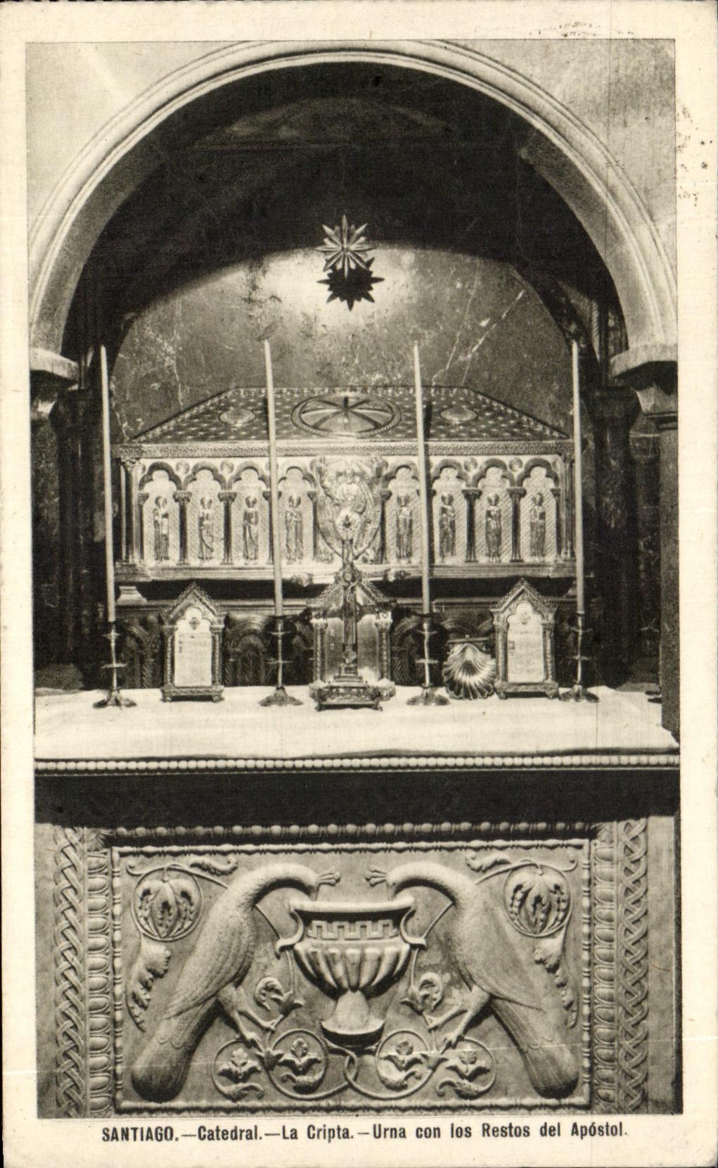 CPA Santiago Catedral La Cripta Urna Con los Restos del Apostal