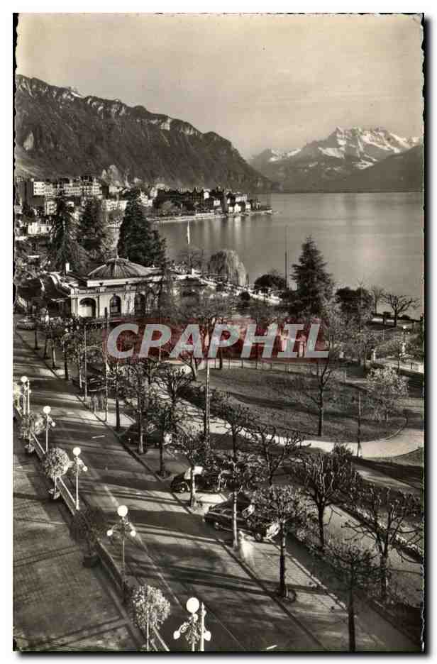 CPA Montreux Pavillon Des Sports Et Dents Du Midi