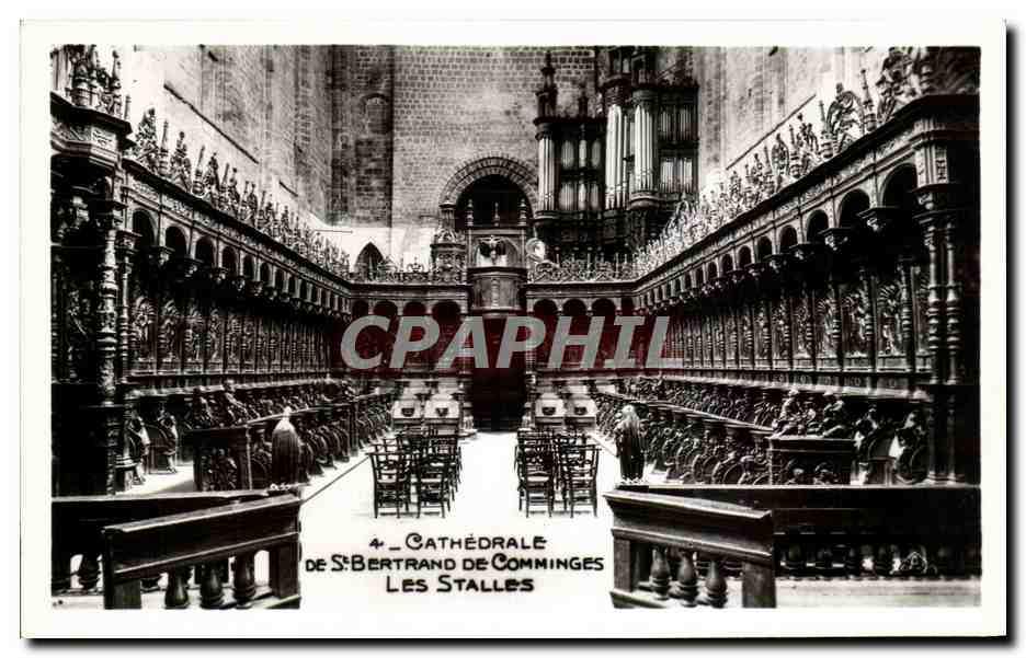 CPA Cathedrale De St Bertrand De Comminges Stalles 