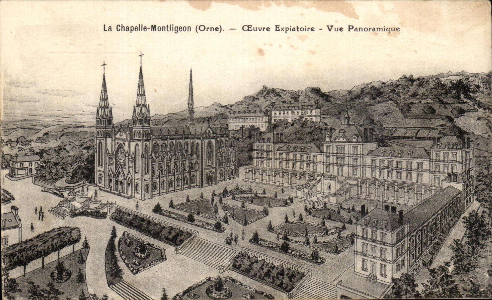 CPA La Chapelle Montligeon Oeuvre Expiatoire Vue Panoramique