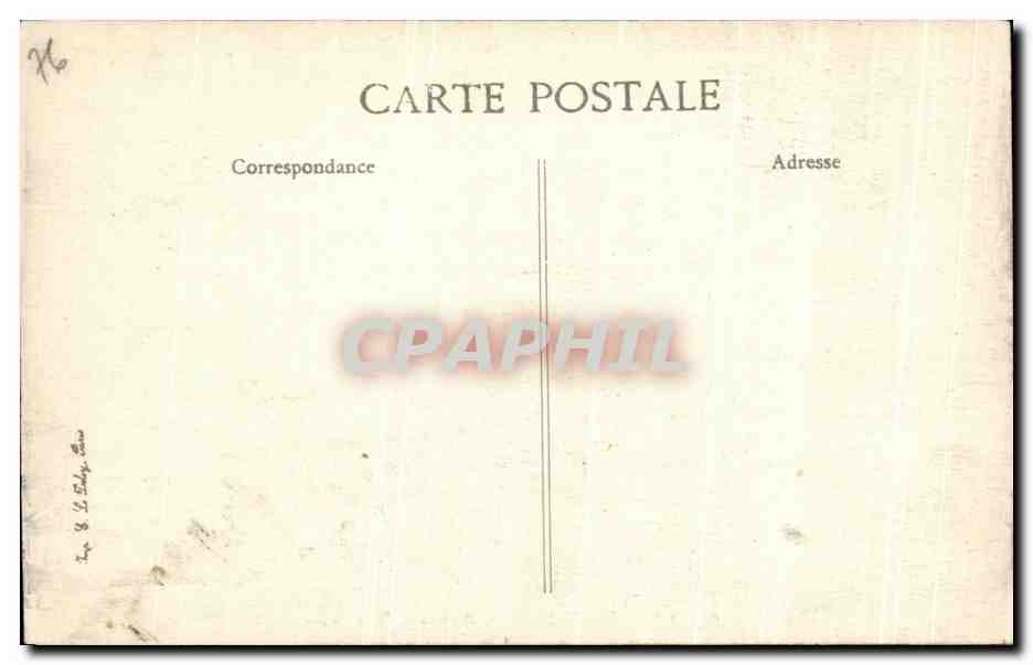 CPA Sainte Adresse Boulevard Felix Faure — Rückseite