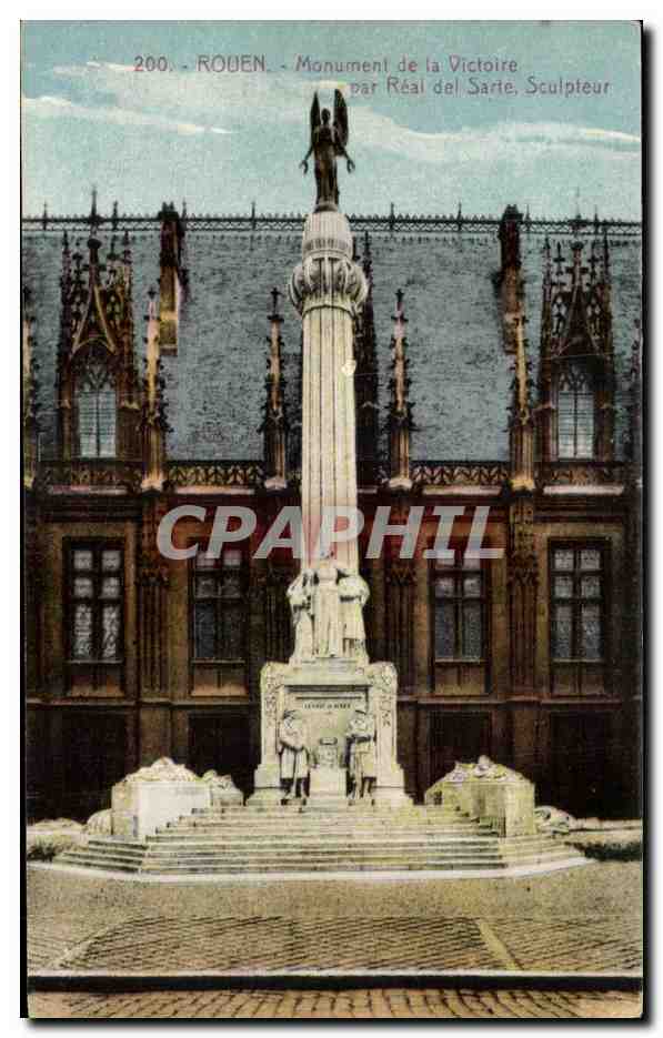 CPA Rouen Monument De La Victoire Par Real Del Sarte Sculpteur