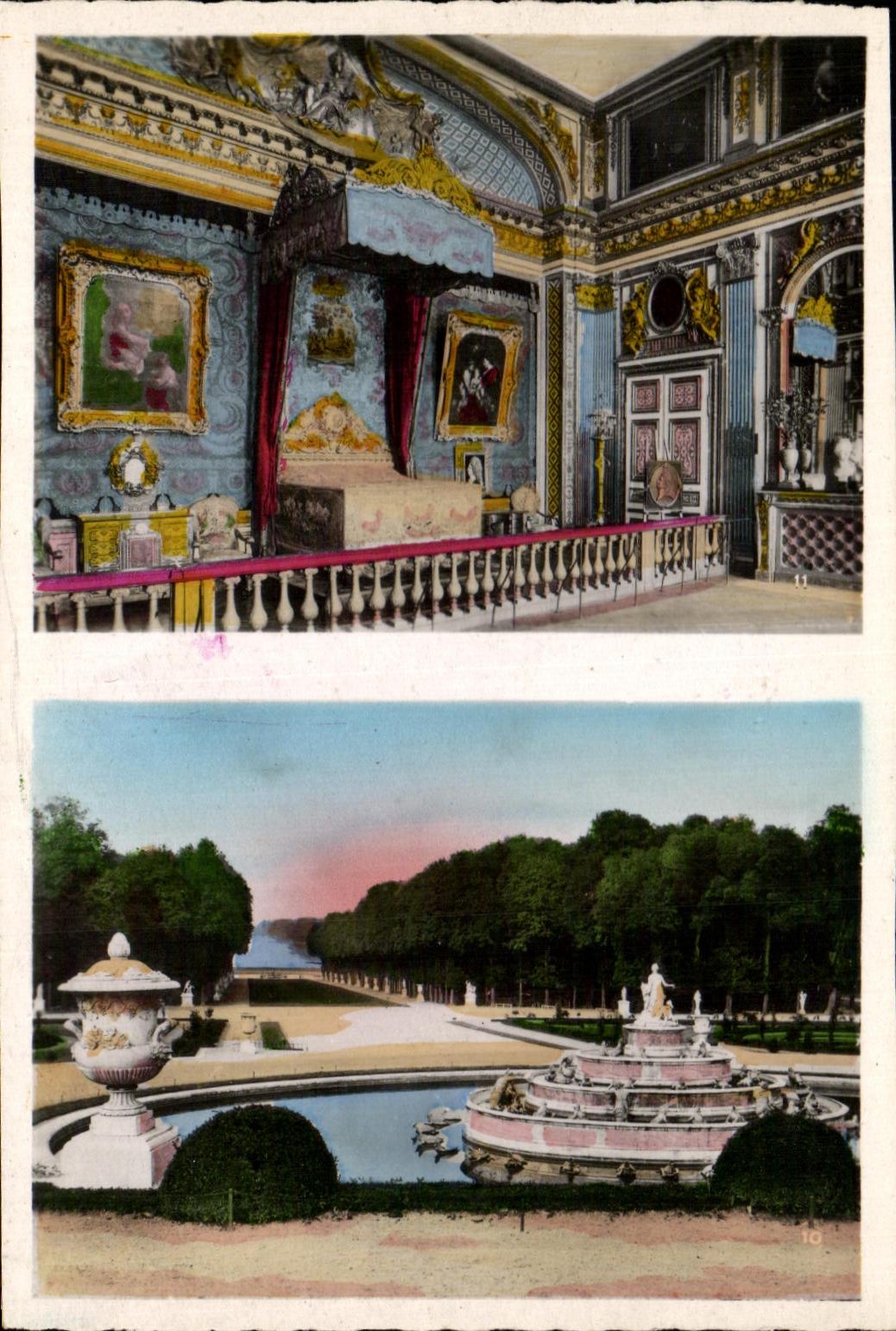 Chambre de Louis XIV — Le Bassin de Latone et le Tapis Vert — CPAPHIL