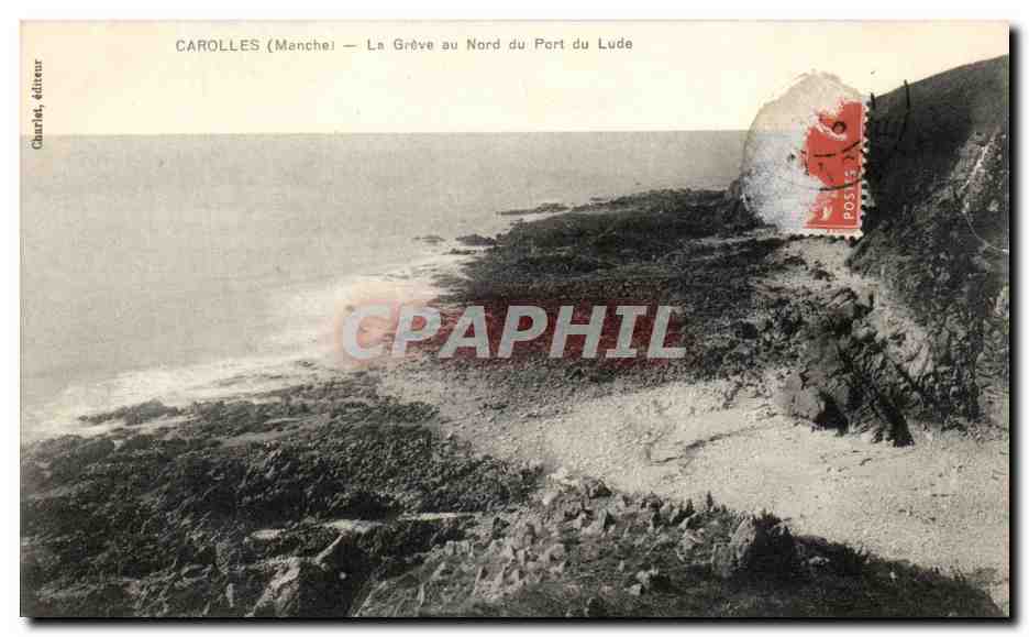Carolles (Manche) — La Grève au Nord du Port du Lude — Charlet, éditeur