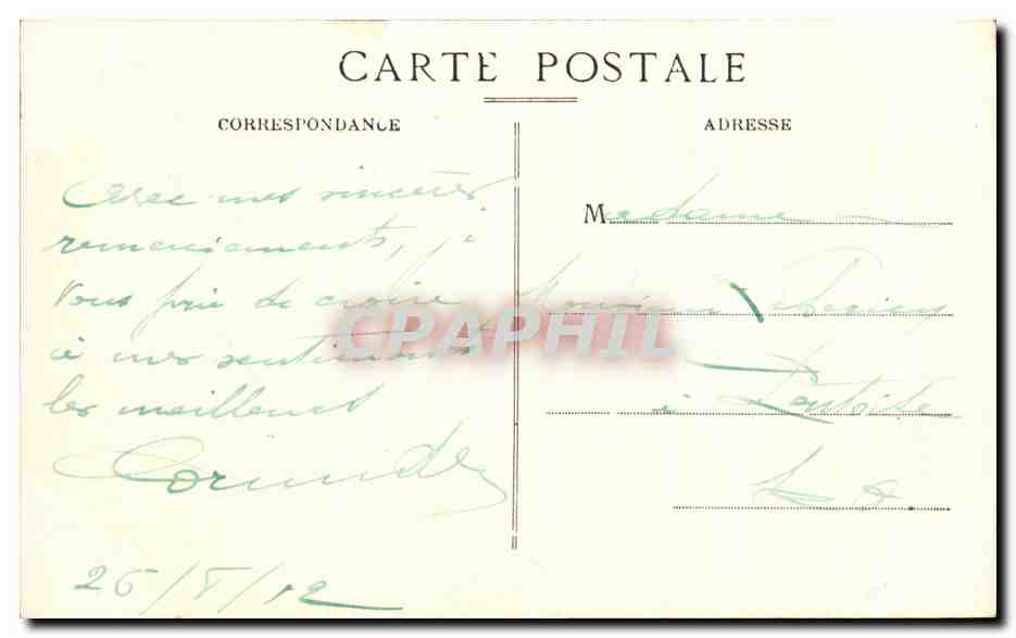 Carolles (Manche) — La Grève au Nord du Port du Lude — Charlet, éditeur — Achterkant