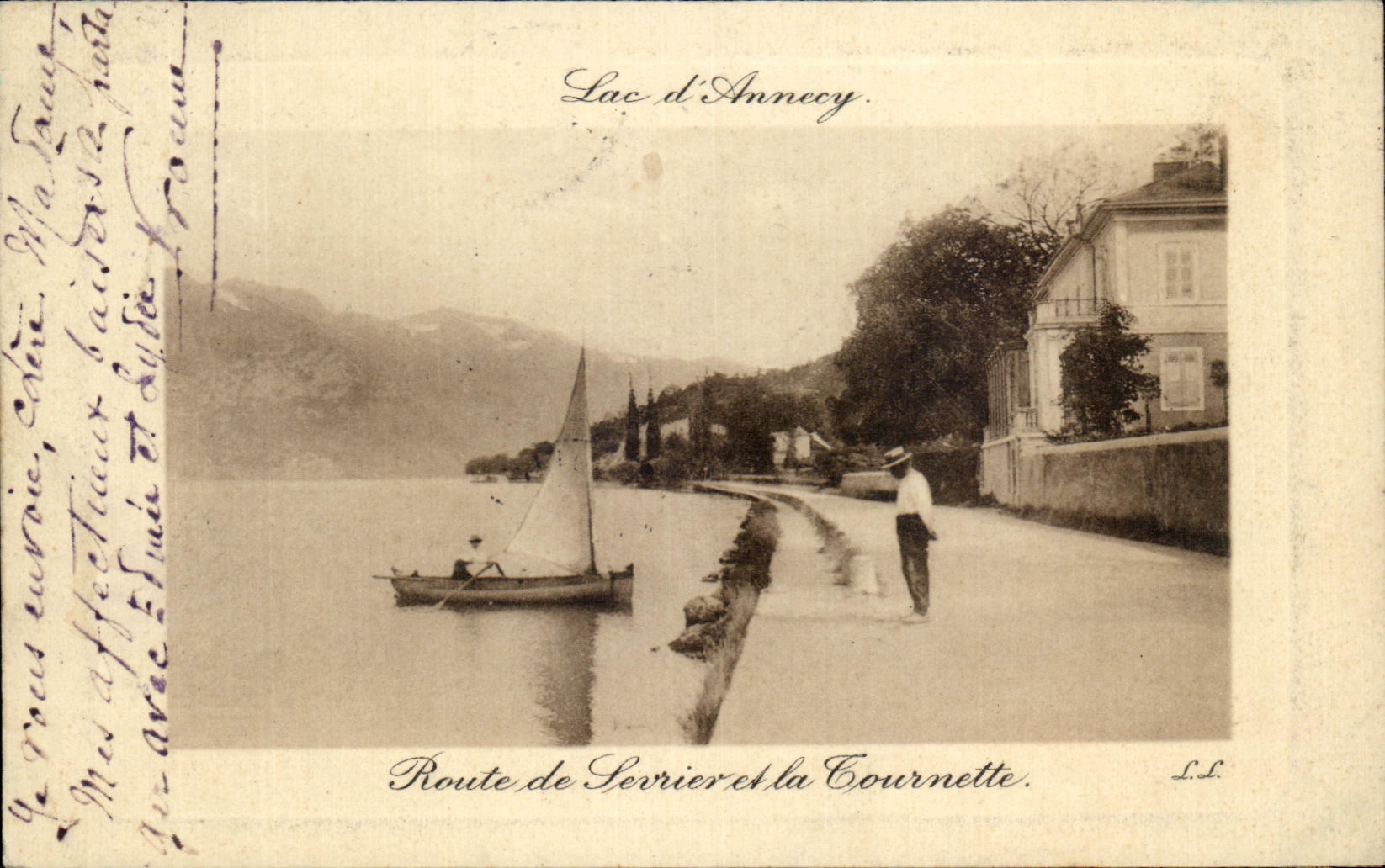 Lac d'Annecy — Route de Sevrier et la Cournette — L.d.