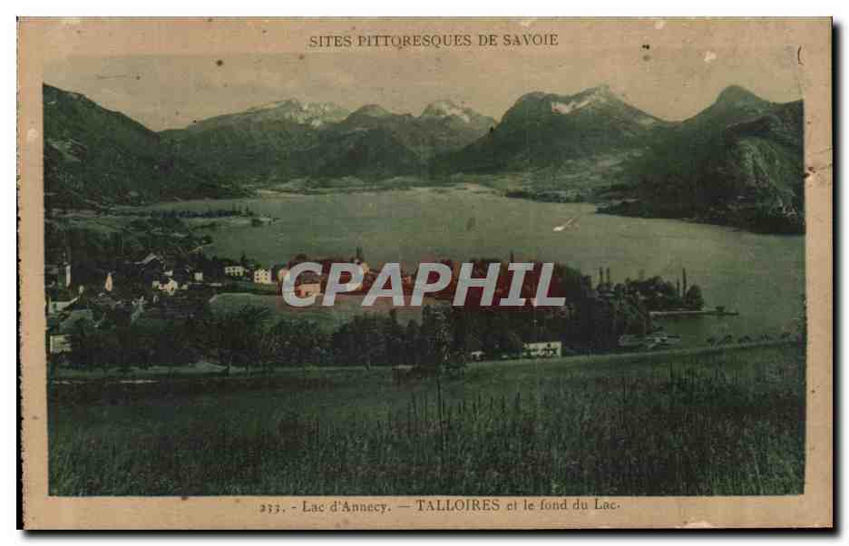 Lac d'Annecy — Talloires et le fond du lac — Sites pittoresques de Savoie — n° 233