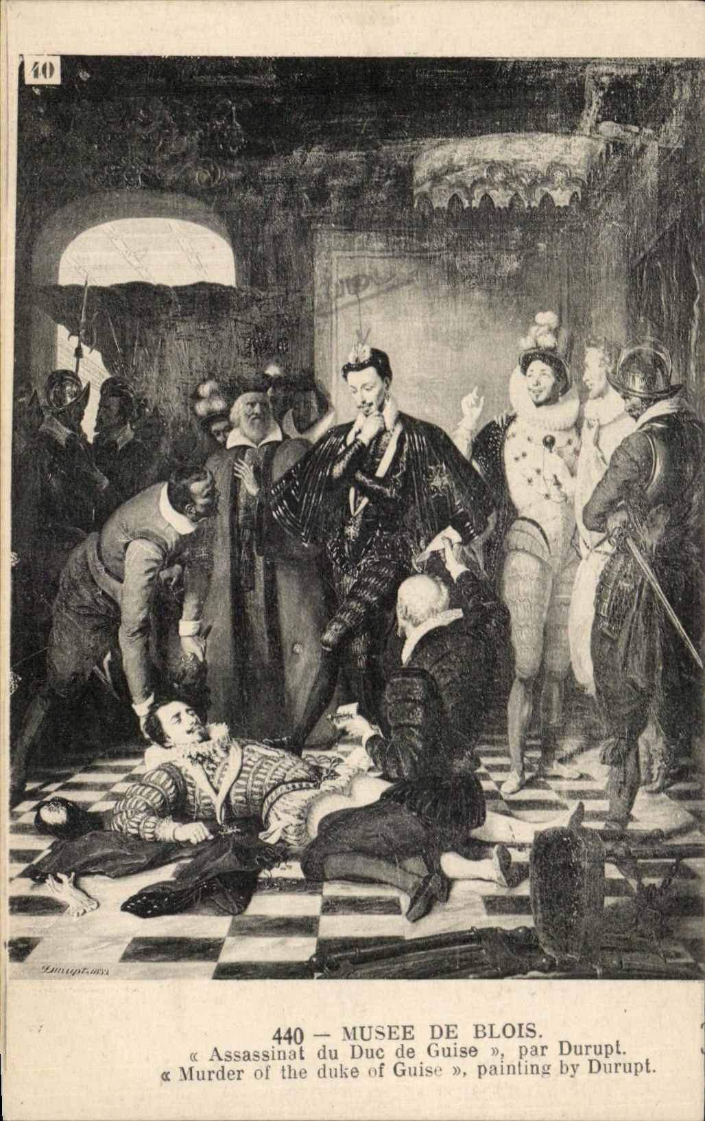 CPA Musee De Blois Assassinat du Duc de Guise par Durupt