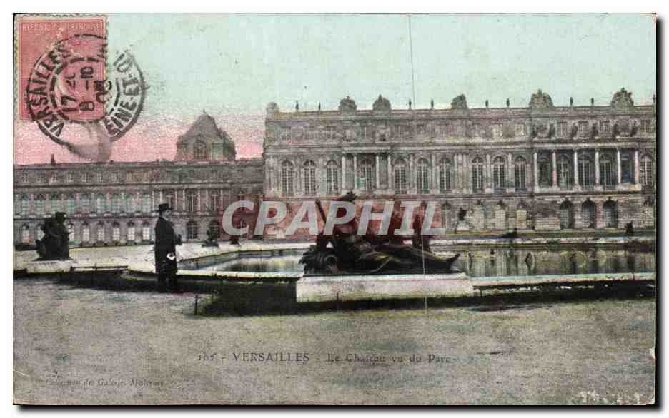 CPA Versailles Le Chateau Vu Du parc Neptune 