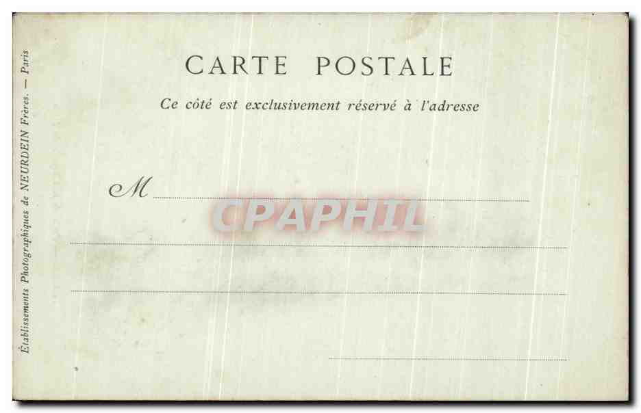 CPA Tours Porte De La Chapelle Du Lycee — Rückseite