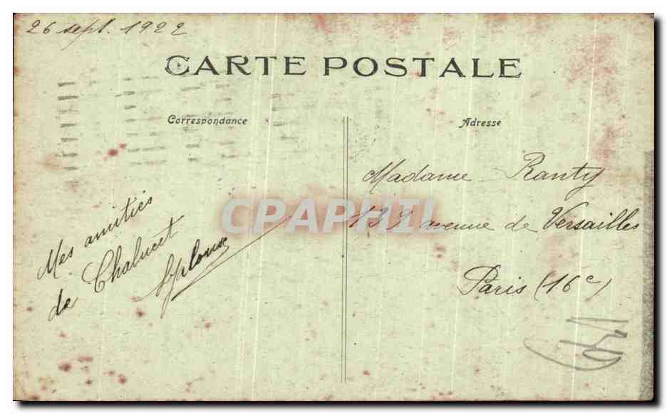 Environ de LIMOGES - Ruines de Chalucet et Tour Jeannette — Éditeur Cheques Postaux — Rückseite
