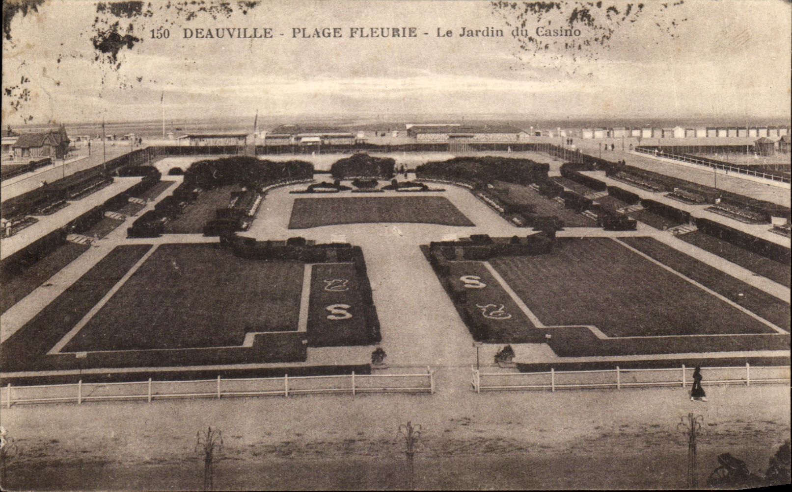 Deauville - Flower Beach - The Garden of the Casino — anonymous publisher, no. 150