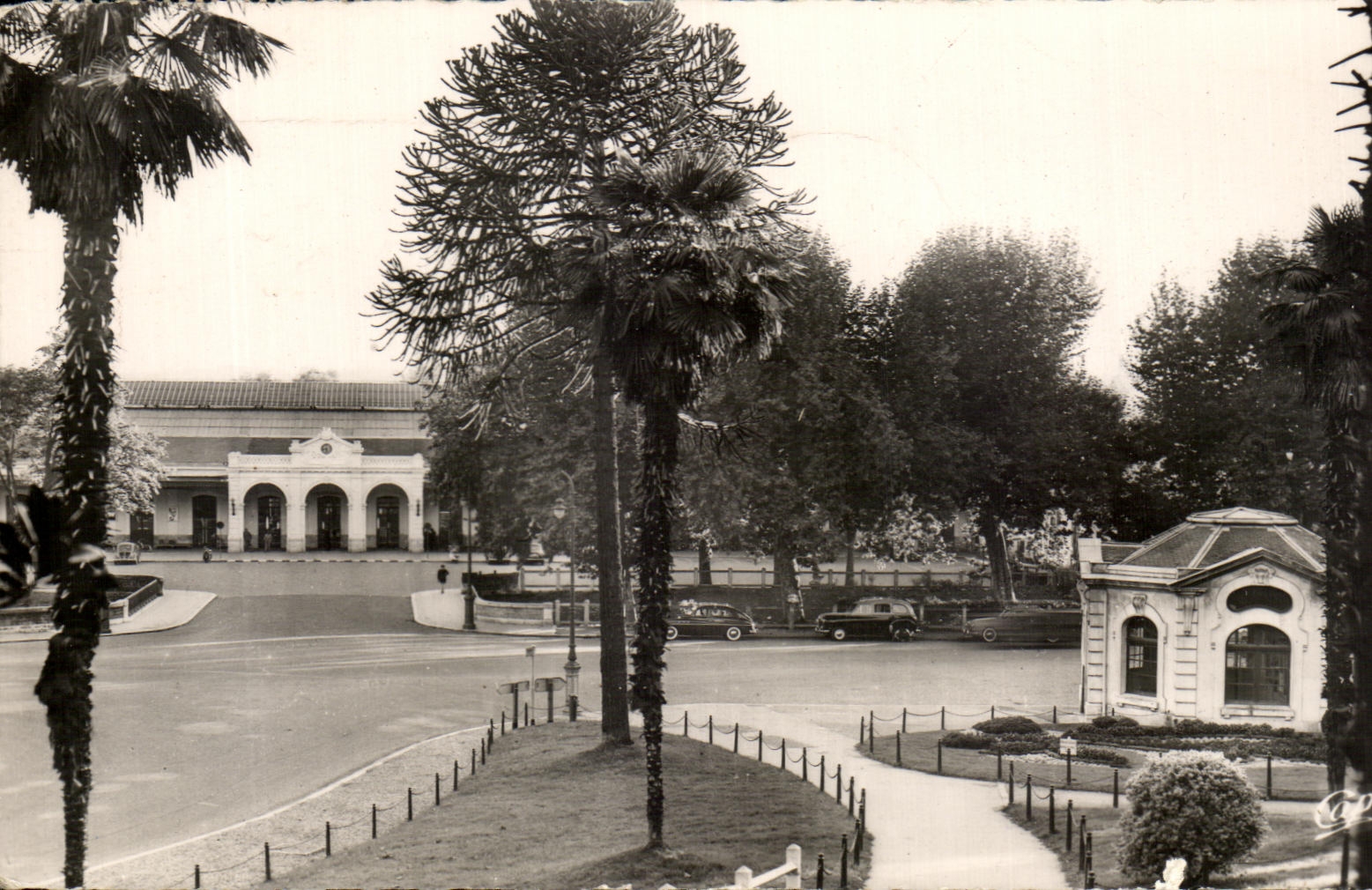 CPA Pau La Gare Vue de la Palmeraie
