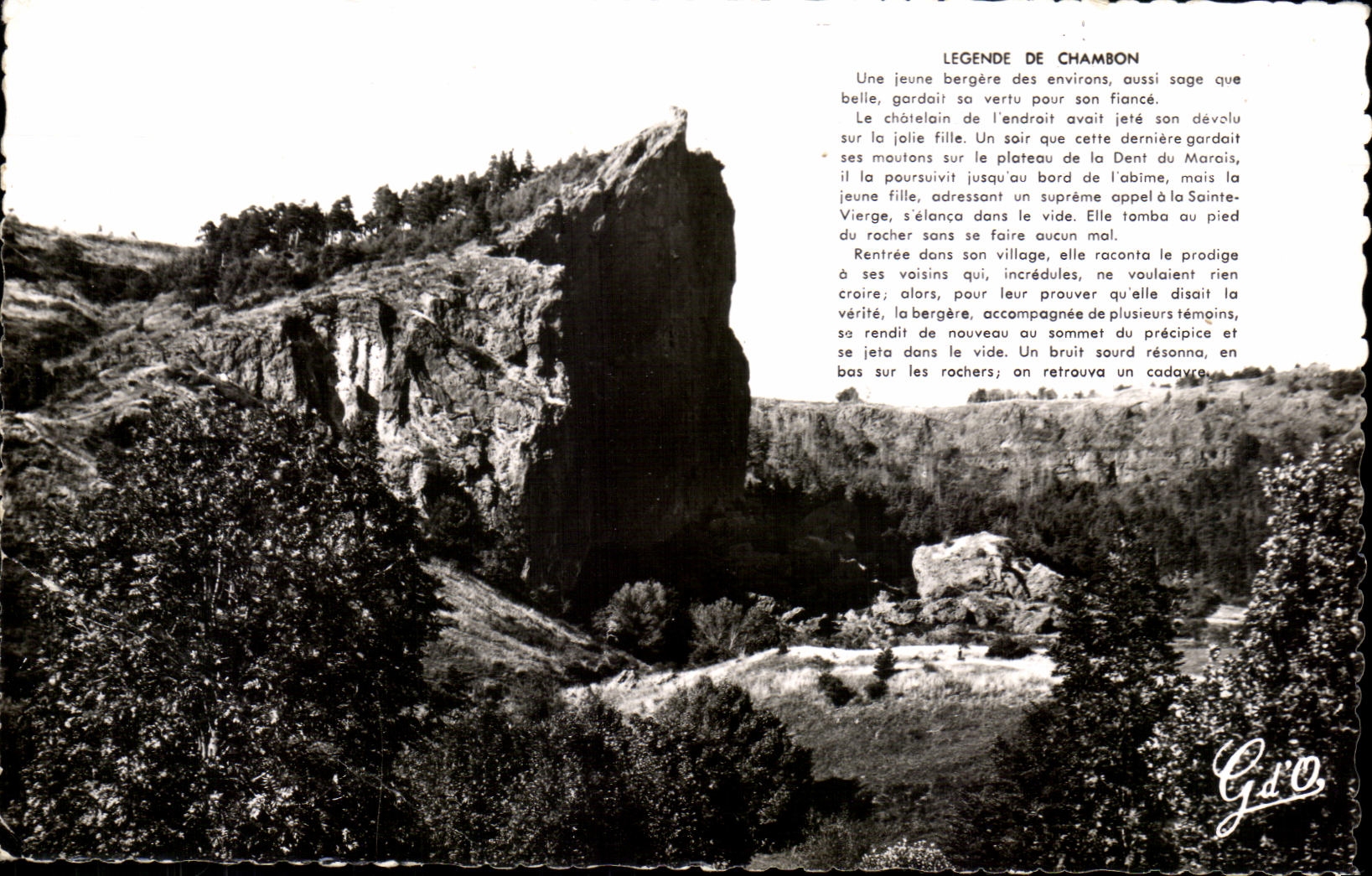 La Dent du Marais — legend of Chambon — edition GdO