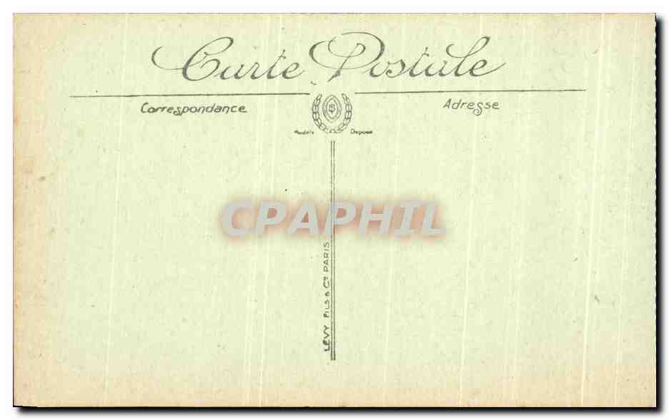 CPA Bordeaux La Place des Quinconces Bateau — Verso