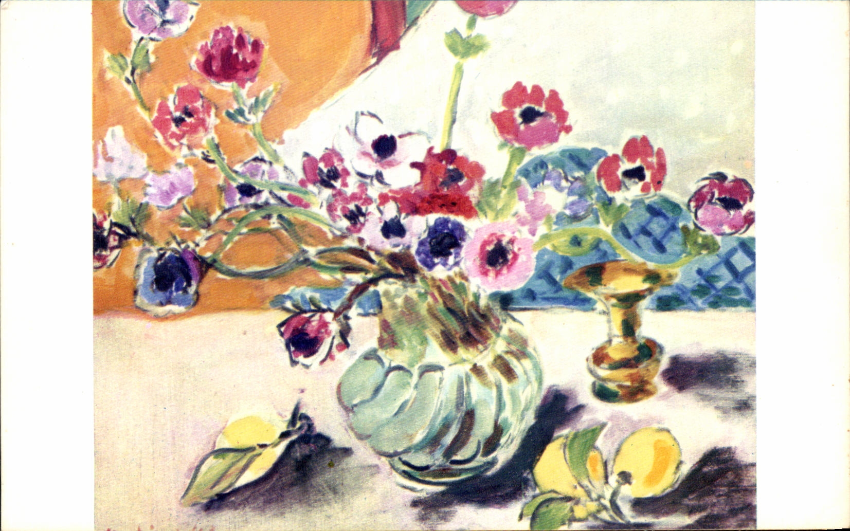 CPSM Matisse Les anemones au pot d'etain 