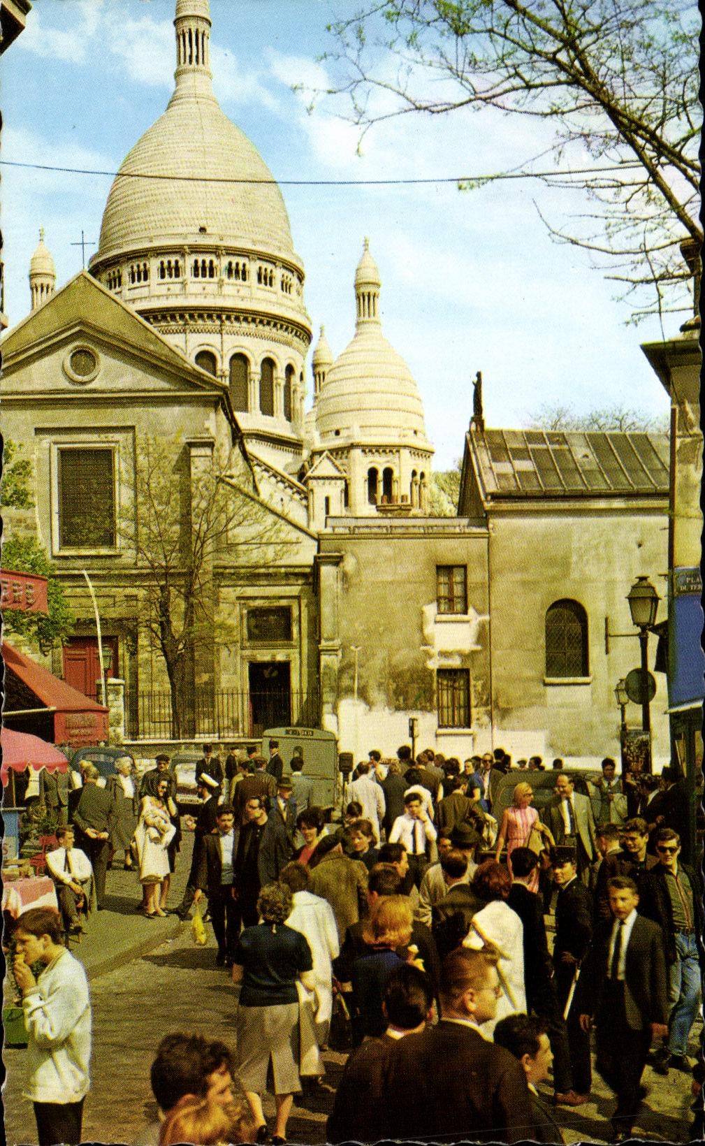 CPSM Paris La Place du Tertre Montmartre Sacre Coeur 