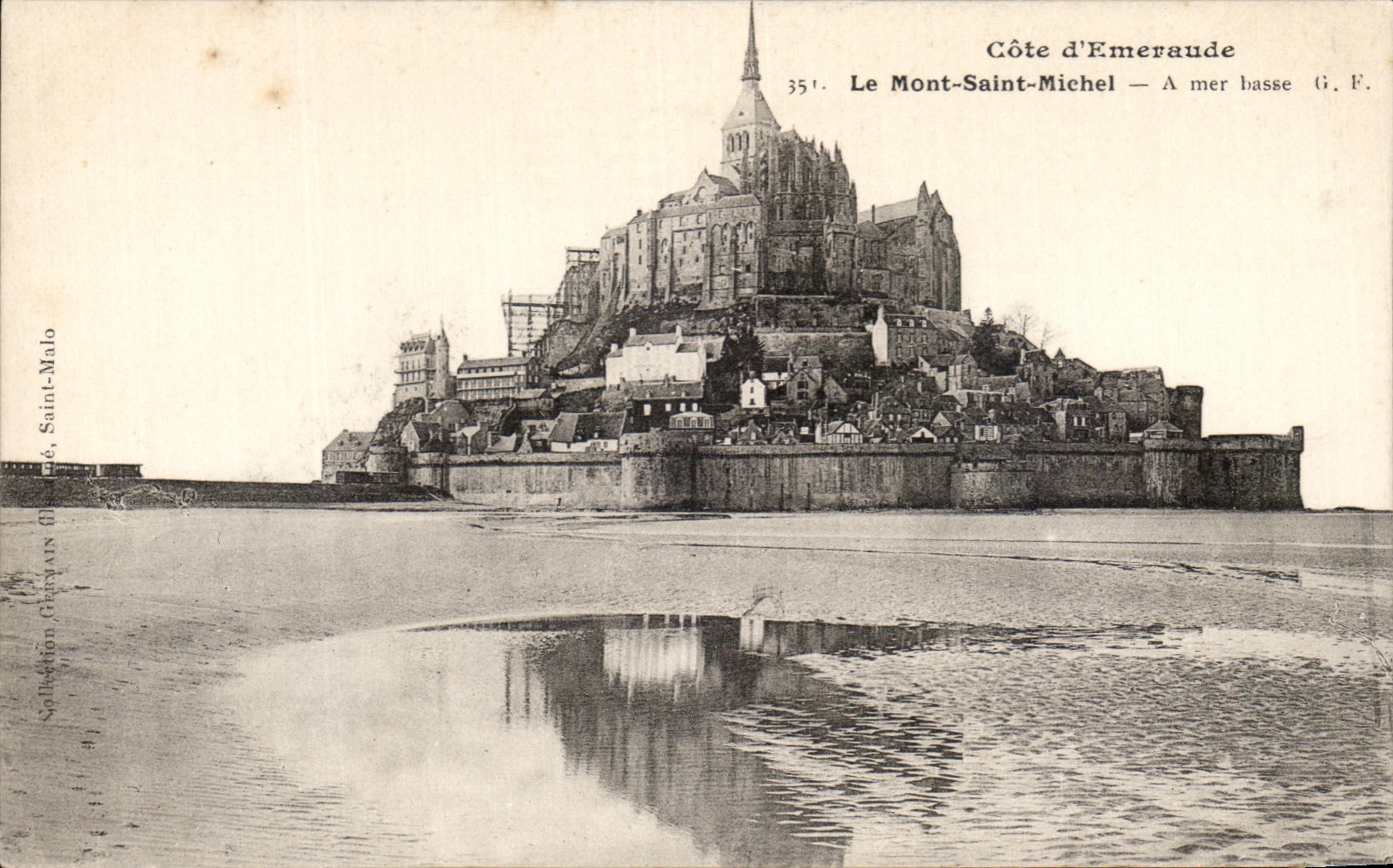 Le Mont-Saint-Michel — A mer basse — Côte d'Emeraude, G.F. n°351