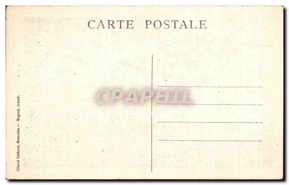 CPA Eglise de la Grave et La Meige — Verso
